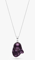 Deep Purple Fireball Baroque Necklace