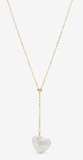 Floating Heart Baroque Necklace