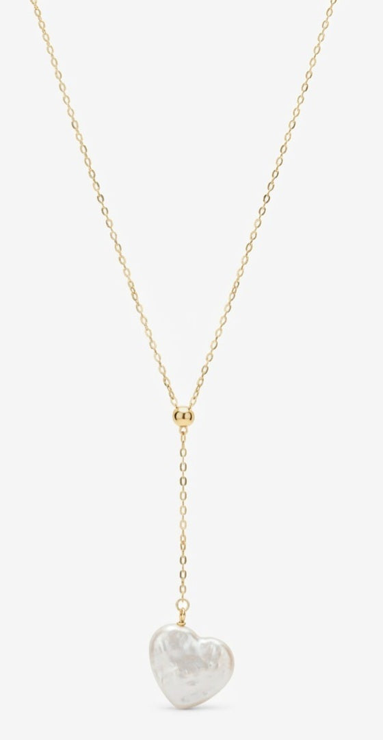 Floating Heart Baroque Necklace