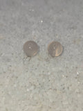 Rose Quartz Gem Ball Earrings