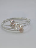 Silver Wire Wrap Bangle Bracelet-03