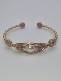 Gold Wire Wrap Bangle Bracelet-05