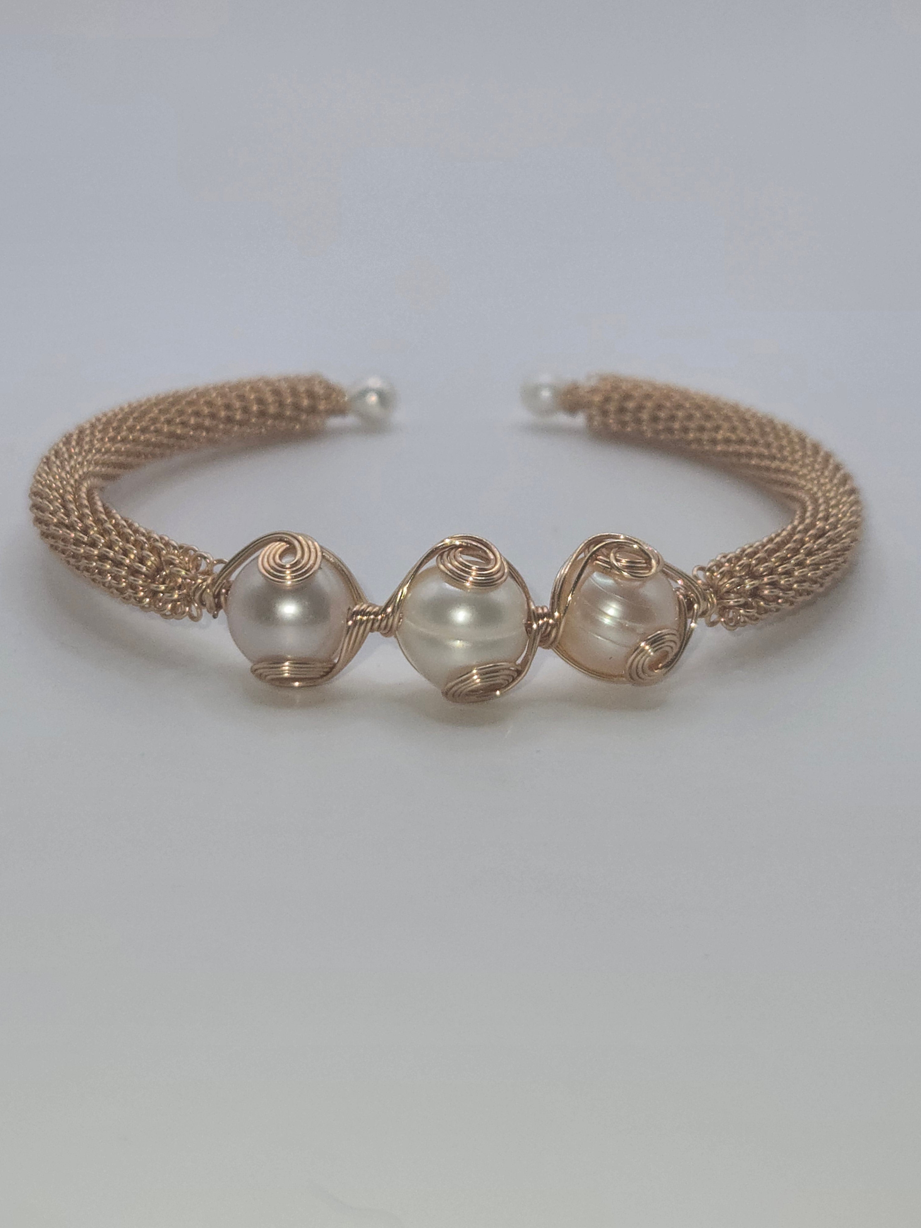 Gold Wire Wrap Bangle Bracelet-13