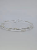 Silver Wire Wrap Bangle Bracelet-14