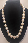 Pre-Mounted Full-string Baroque Necklace- White