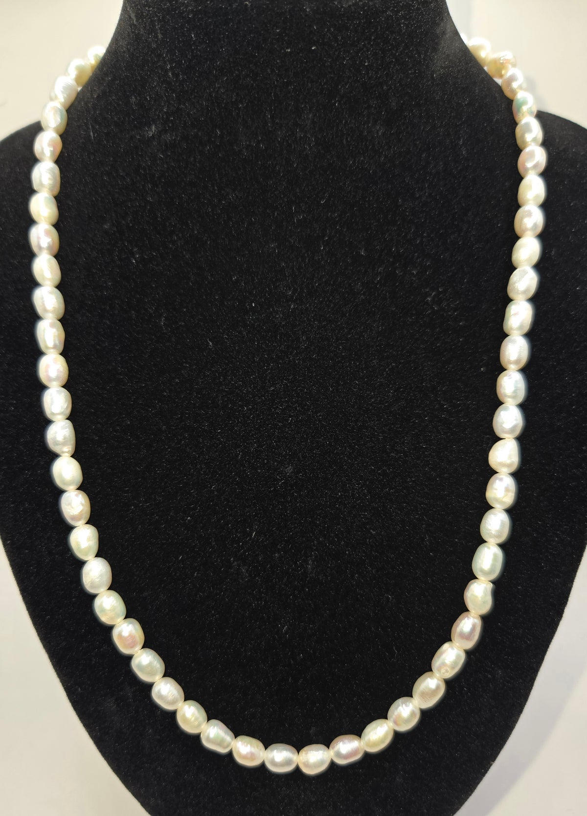 White Baroque Necklace
