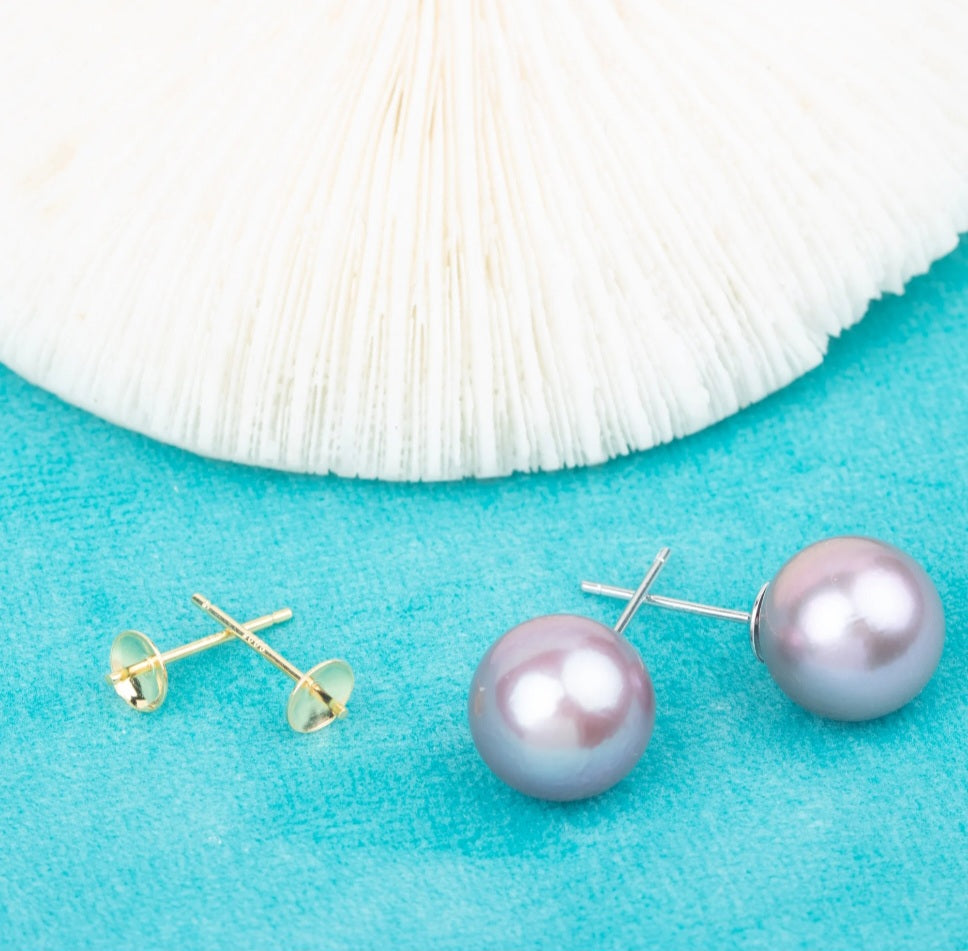 Simple Pearl Stud Earrings