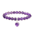 Amethyst Heart Bracelet