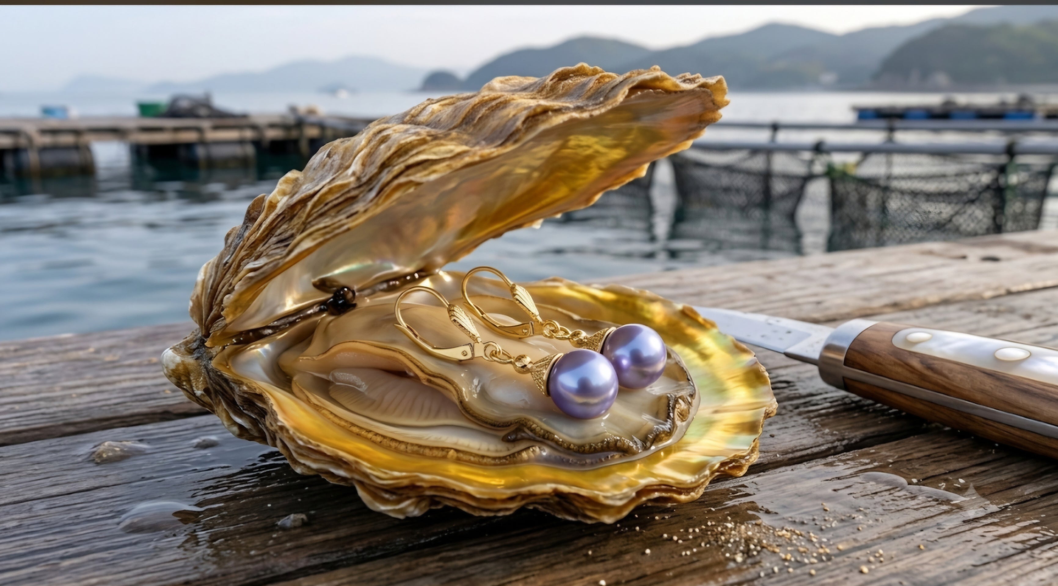 Treasure Oyster- Earrings