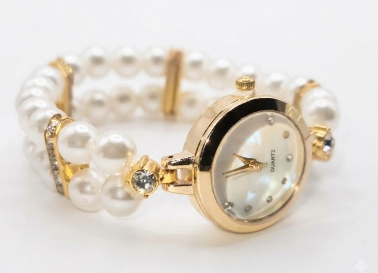 Double-Band  Mother of Pearl Watch