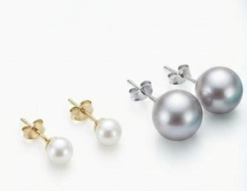 Simple Pearl Stud Earrings
